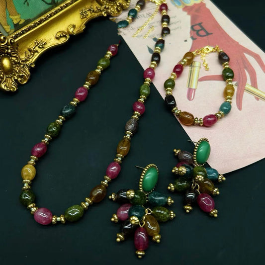 Vintage collection: Tourmaline jewelry set