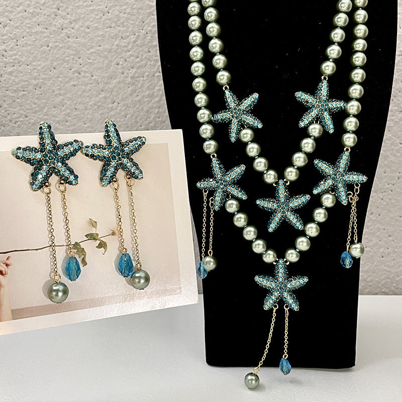 starfish pearl set