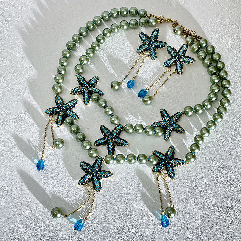 starfish pearl set