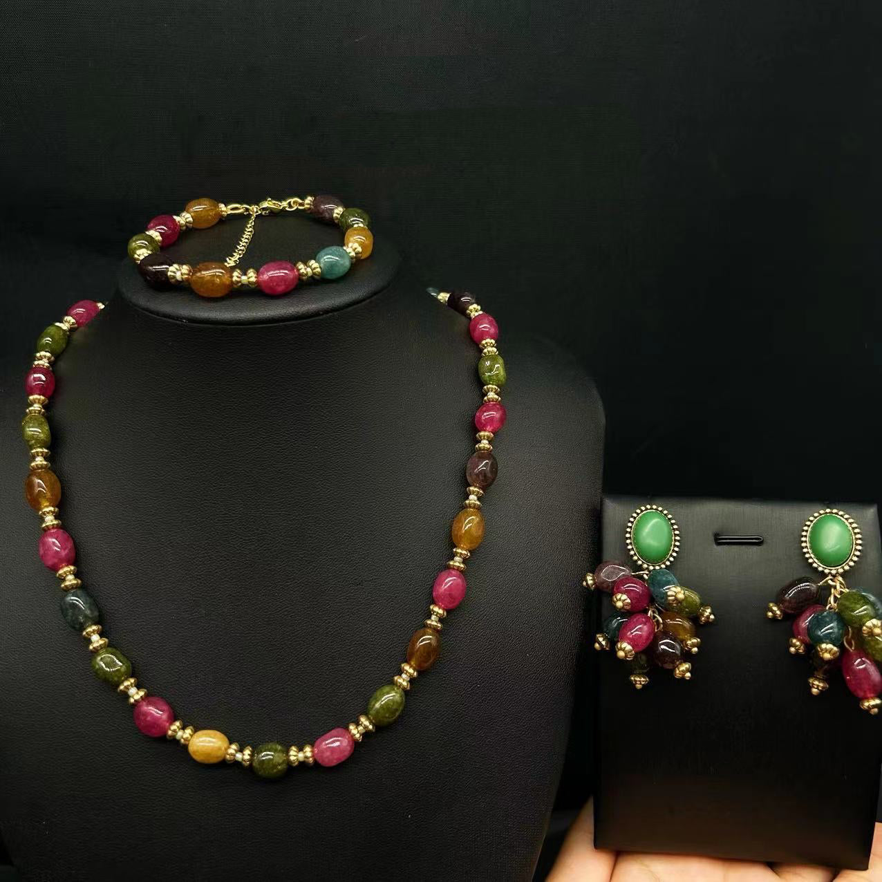 Vintage collection: Tourmaline jewelry set