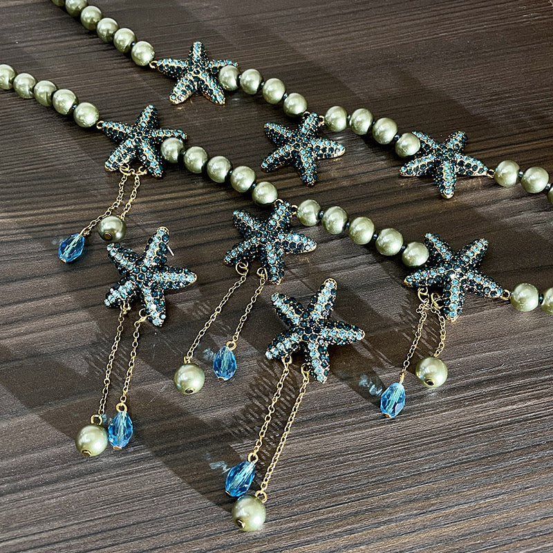 starfish pearl set