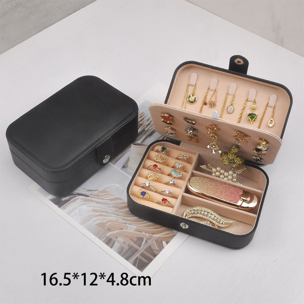 Jewelry Box PU leather with suede interior 16*11*5cm