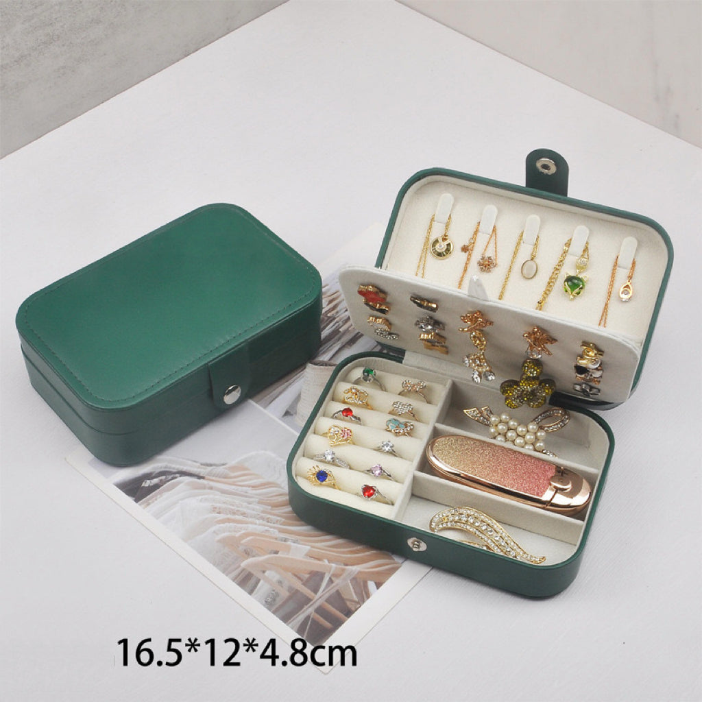 Jewelry Box PU leather with suede interior 16*11*5cm