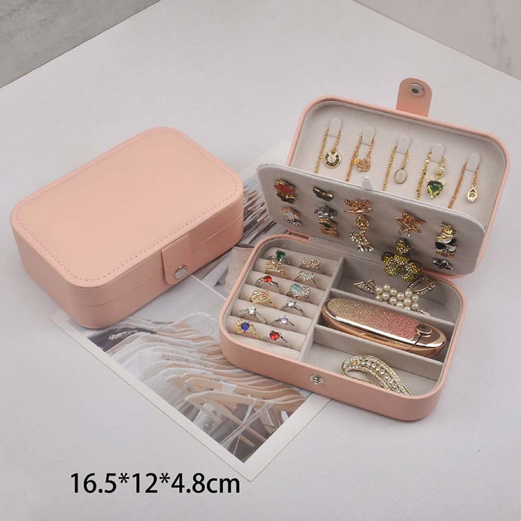 Jewelry Box PU leather with suede interior 16*11*5cm